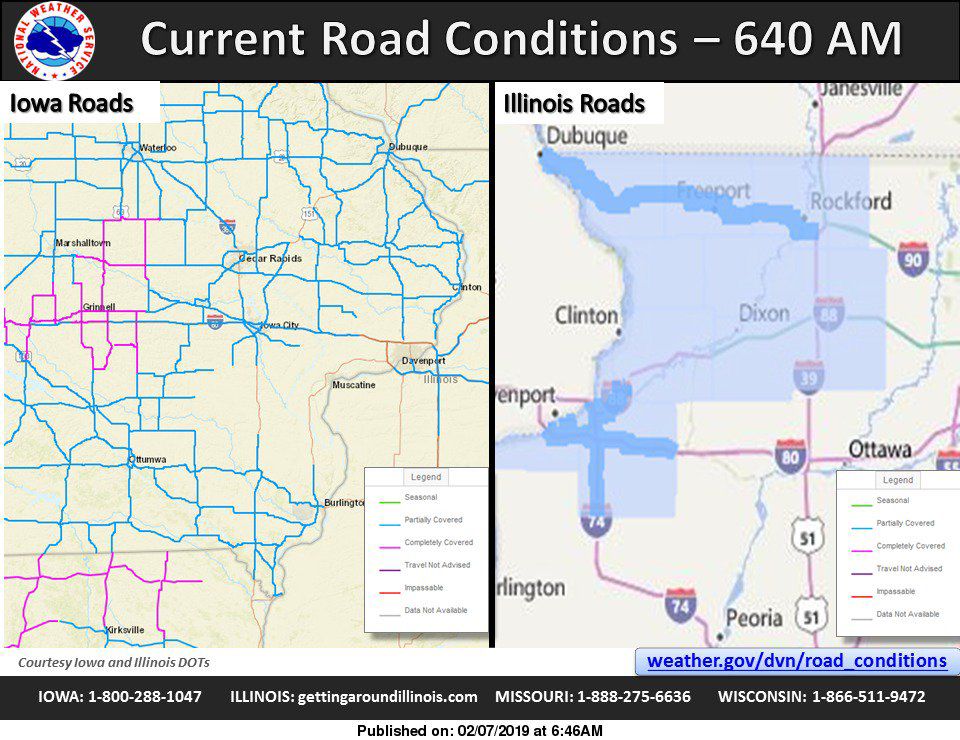 NWS: Road conditions